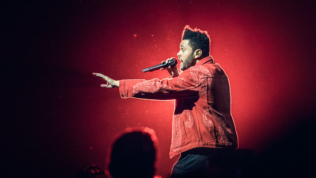 "The Weeknd, Oslo Spektrum 2017"&#160;by&#160;NRK P3&#160;is licensed under&#160;CC BY-NC-SA 2.0.