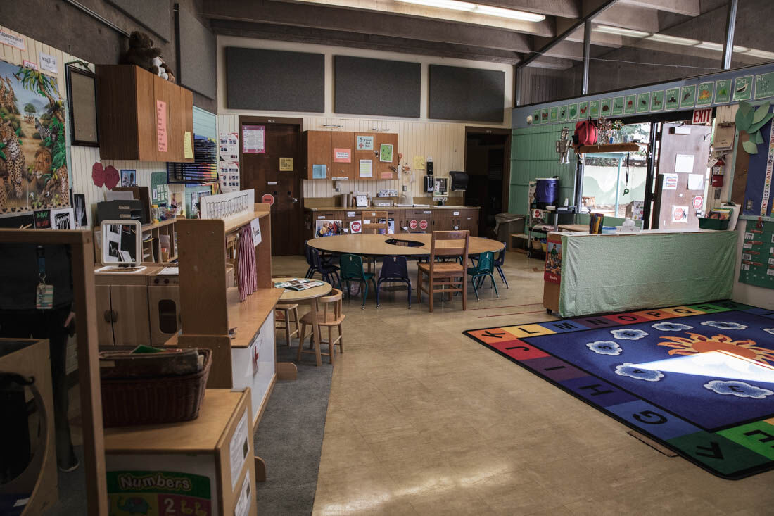 The first and largest classroom at the UO location. Head Start is an on-campus program that aids non-traditional students. (Maddie Stellingwerf/Emerald)