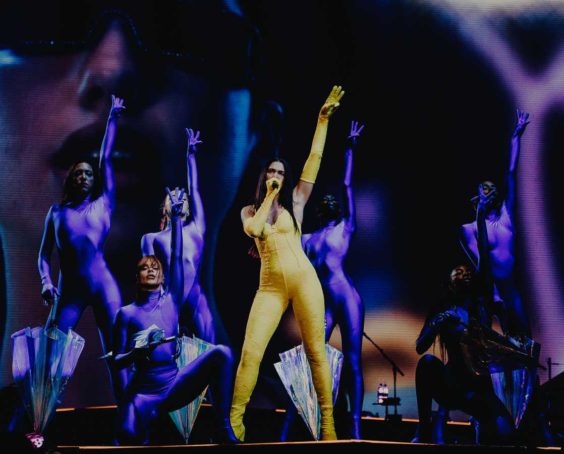 The Future Nostalgia tour embarked across the United States and Canada, starting on February ninth in Miami, Fl., and finished in Vancouver, BC., on April first. Dua Lipa brings the Future Nostalgia Tour to Portland, Oregon&#8217;s Moda Center on Tuesday March 29th, 2022. (Ian Enger / Emerald)