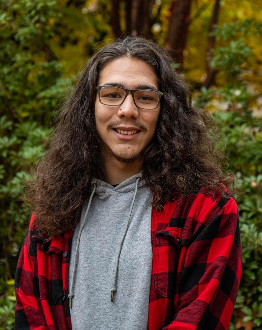 Yazzie Chee is a senior at the Universtiy of Oregon and a Navajo tribe member. In celebration of Native American Heritage Month, students speak up about the importance of education on Native American cultures and issues. (Mary Grosswendt/Emerald)