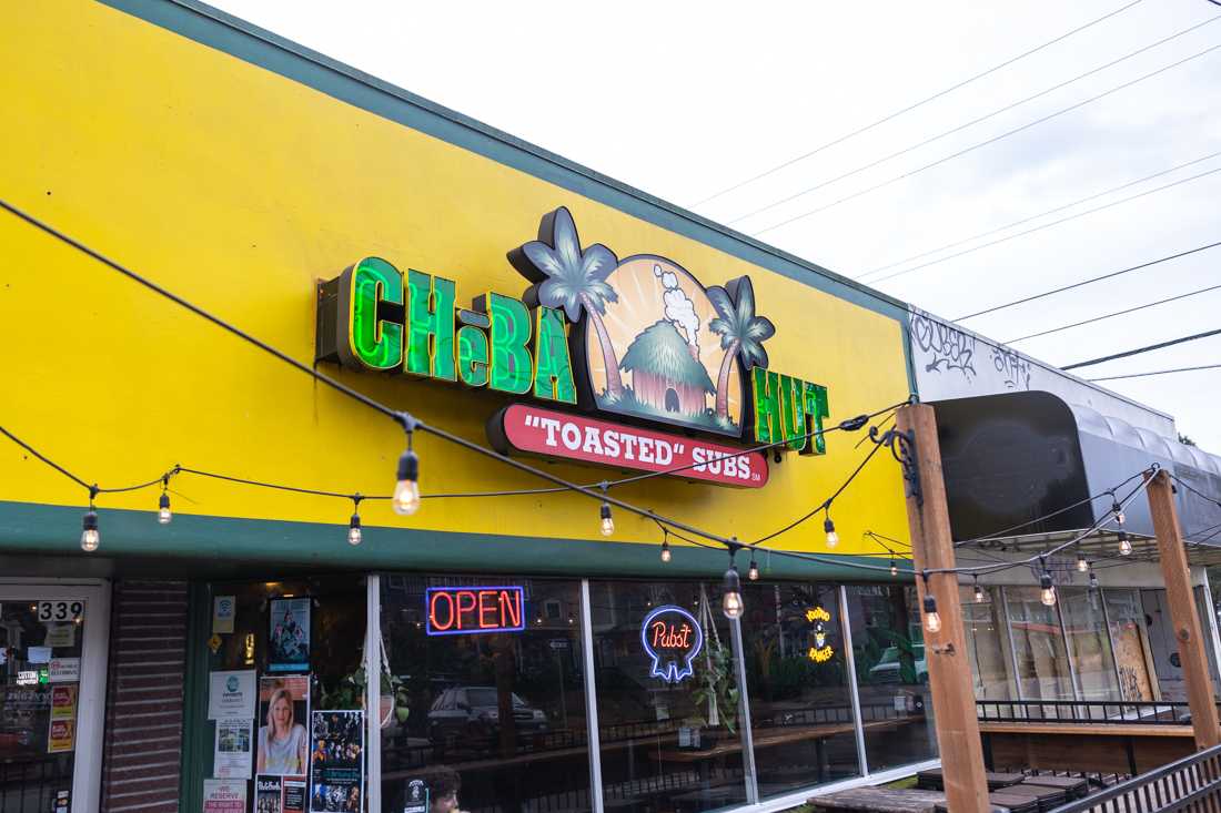 Cheba Hut is a &#8220;toasted&#8221; sandwich shop with the goal of eliminating munchies. The Cheba Hut shop in Eugene is located on 11th Ave. (Molly McPherson/Emerald)