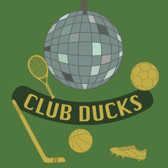 Logo for Club Ducks Podcast