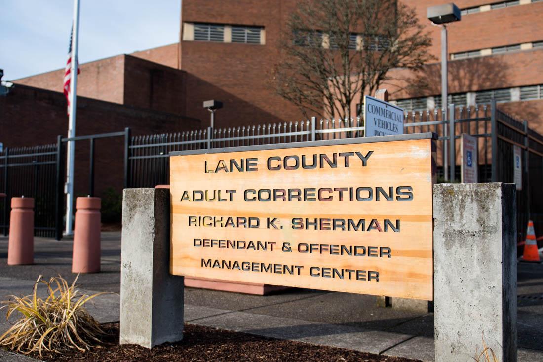 The Lane County Community Corrections Center is located on 75th W. 5th Ave. in Eugene, Ore., Dec. 7, 2020. (Madi Mather/Emerald)