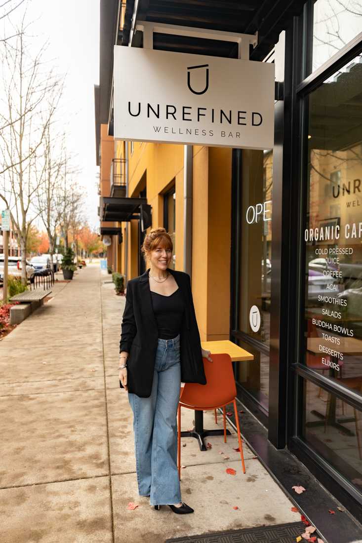 Founder of Unrefined Wellness Bar, Bethany Casler, expresses that the goal of the bar is to offer nourishing and clean food options. (Kemper Flood/Emerald).