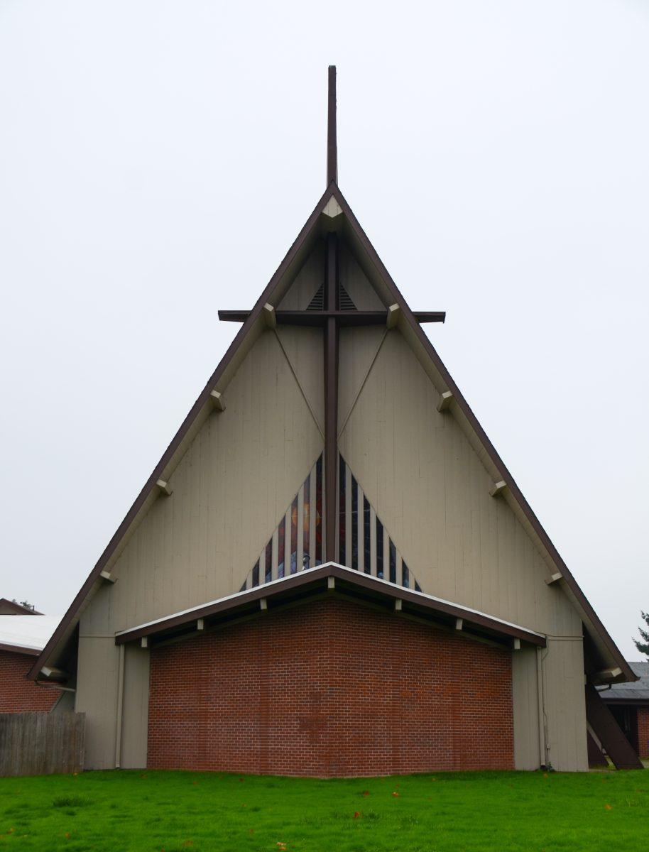 The Trinity United Methodist Church is located on 440 Maxwell Rd in Eugene, OR. (Kai Kanzer/Emerald)