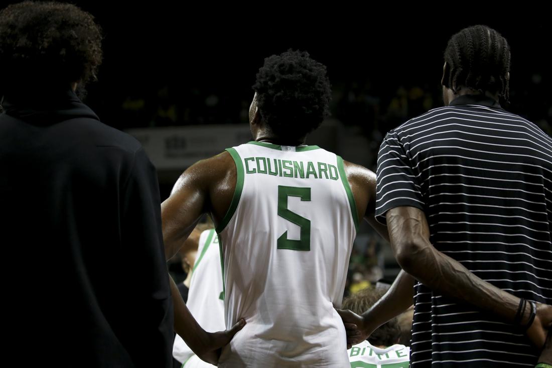 The Oregon Ducks beat the Montana Grizzlies 75-61 on Friday November 10, 2023 at Matthew Knight Arena in Eugene, Ore. (Lulu Devoulin/ Emerald)