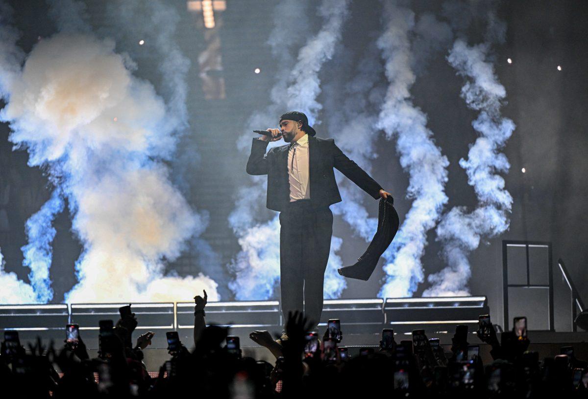 Bad Bunny, the Puerto Rican pop-star brings to light the unique, rich and vibrant culture of Latin America to the global stage. Bad Bunny performs at the Moda Center in Portland, Ore., on March 7, 2024 during his Most Wanted Tour. (Kai Kanzer/Emerald)