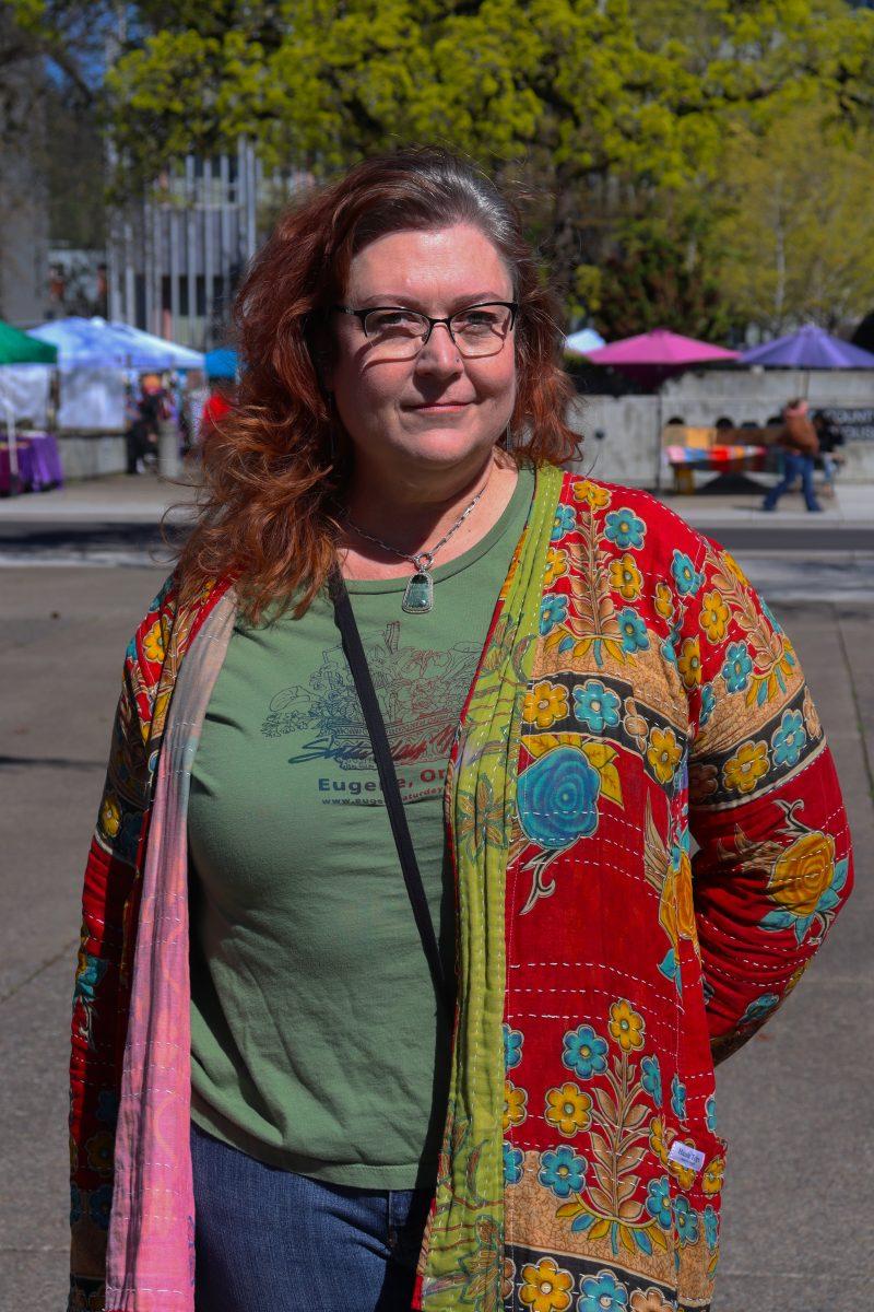 General Manager of the Eugene Saturday Market, Shannon Lee-Huston. (Alyssa Garcia/Emerald)