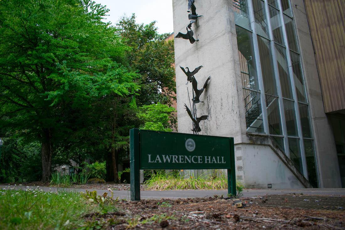 Lawrence Hall is home to the College of Design. (Henry Ward/Emerald)