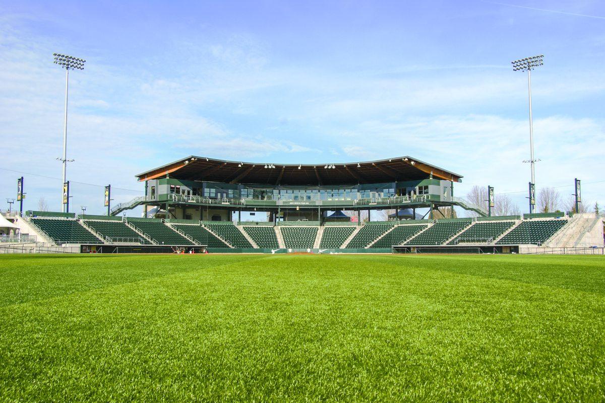 PK Park opened in 2009 as the new face of baseball in Eugene. Home to the University of Oregon Ducks and the minor league Eugene Emeralds, this new facility can house up to 4,000 spectators.