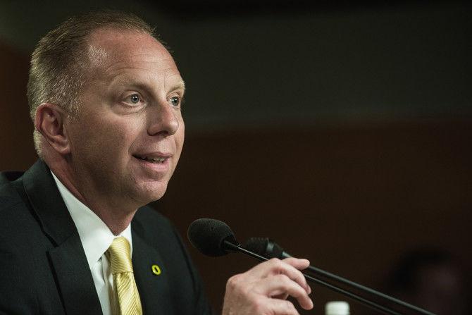 Rob Mullens has served as Oregon&#8217;s athletic director since 2010 (Nate Barrett/Emerald).