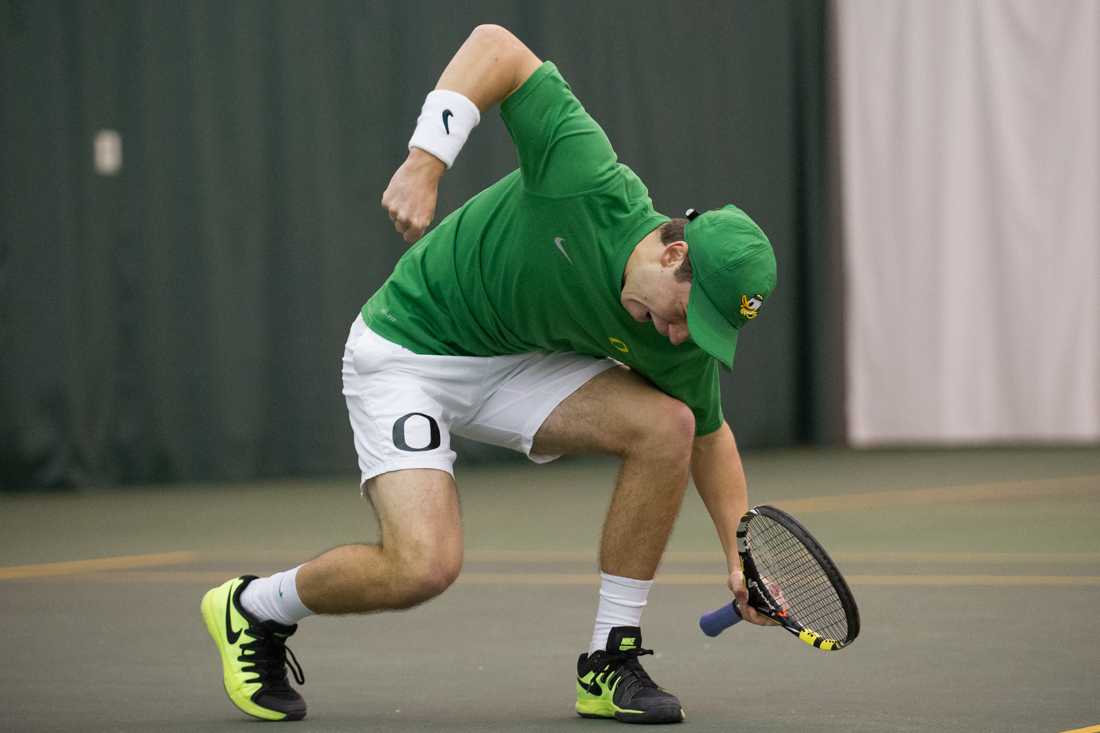 On Feb. 7, the Ducks were on the hunt for redemption against Louisville, after a 4-2 loss to the Cardinals last year. Oregon started strong in doubles and never let up in its&#160;6-1 win. &#8220;That was a good win today,&#8221; senior Daan Maasland said.&#160; &#8220;We lost to them last year &#8230;