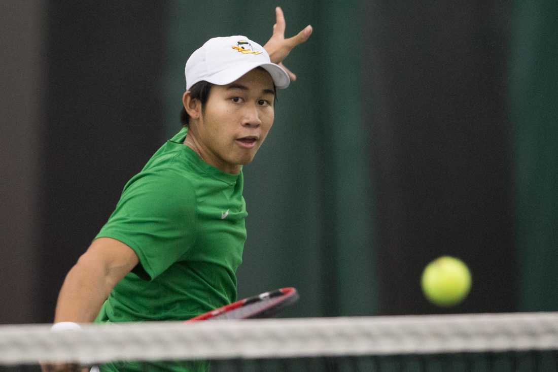 Jayson Amos admits that when it comes to doubles tennis, he and his&#160;partner, Armando Soemarno, have little regard for defense. So far, it hasn&#8217;t mattered. The duo is 9-2 in doubles matches this season and has quietly become one of the most important parts of an Oregon team that is &#8230;