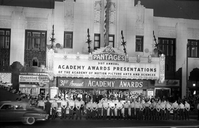 (Creative Commons) The 31st Academy Awards at the Pantages Theatres in Los Angeles, California.