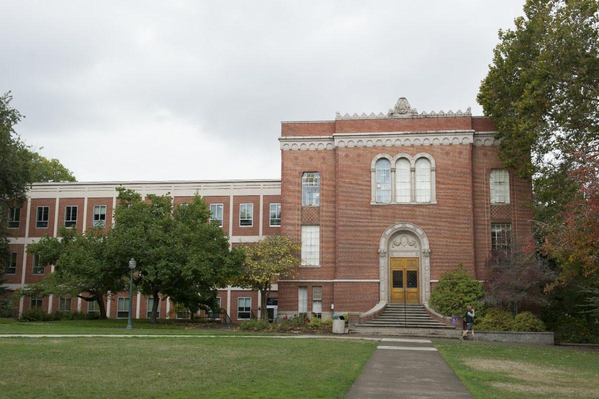 Following the Dunn and Deady Hall naming controversies this year, the Emerald is examining the roots of campus buildings, starting with Condon Hall. (Adam Eberhardt/Emerald)