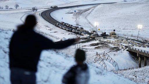 The U.S. Army Corps of Engineers decided that the pipeline will not cut through sacred land. (David Goldman/Associated Press)