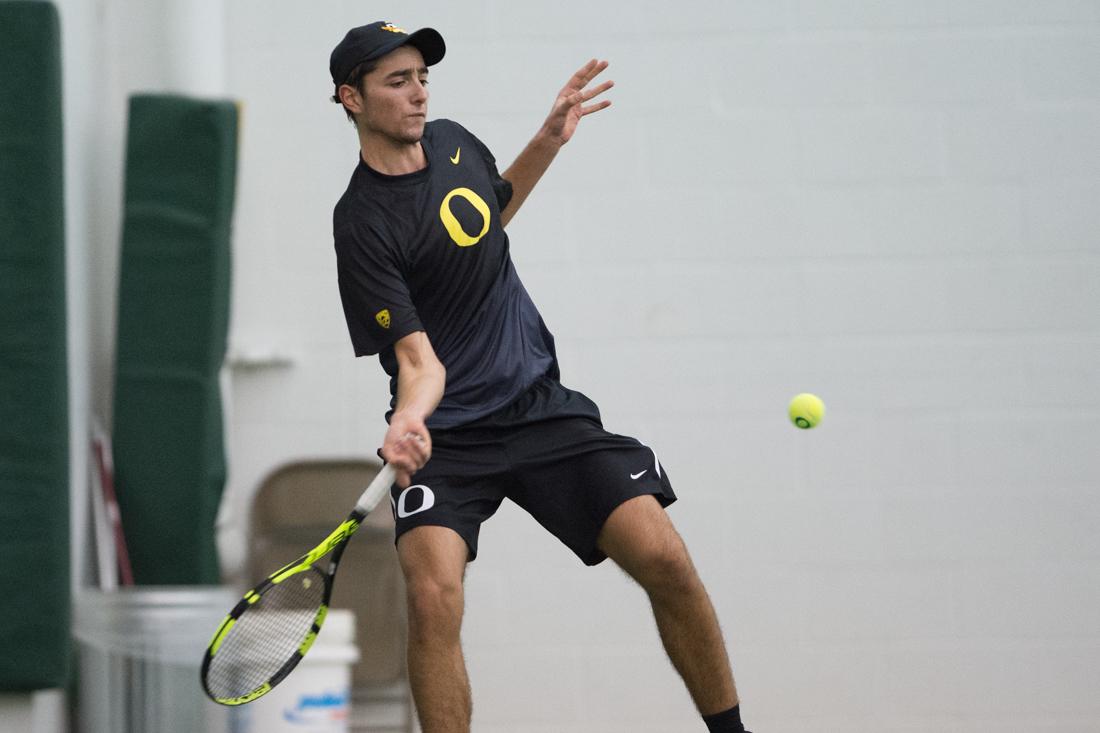 Oregon got back in the win column with a convincing 7-0 sweep of BYU on Friday night at the Student Tennis Center. &#8220;It was great to be back on the court,&#8221; said head coach Nils Schyllander. &#8220;It feels really good to get back out on Friday night and play and &#8230;