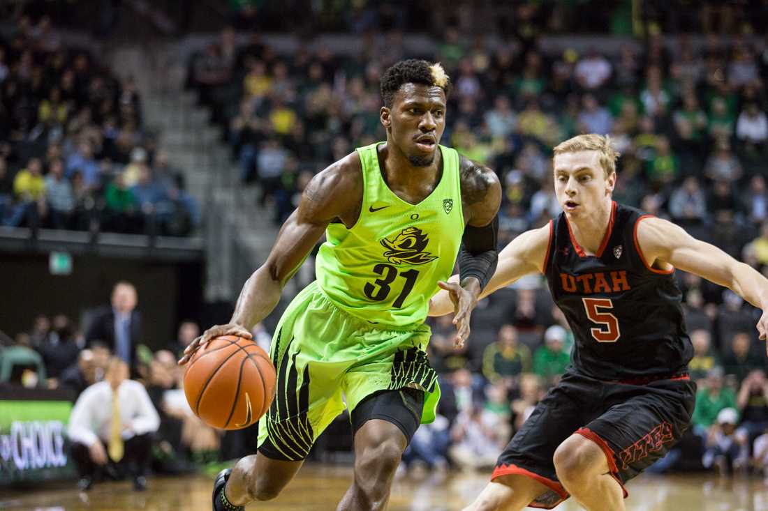 <p>— Oregon men basketball won its 41st consecutive home game Thursday night — defeating Utah 79-61. Dillon Brooks led the onslaught with a game-high 20 points, including a massive dunk in the second half that was featured on SportsCenter’s Top-10 plays, checking in at No. 2. Jordan Bell and Chris …</p>