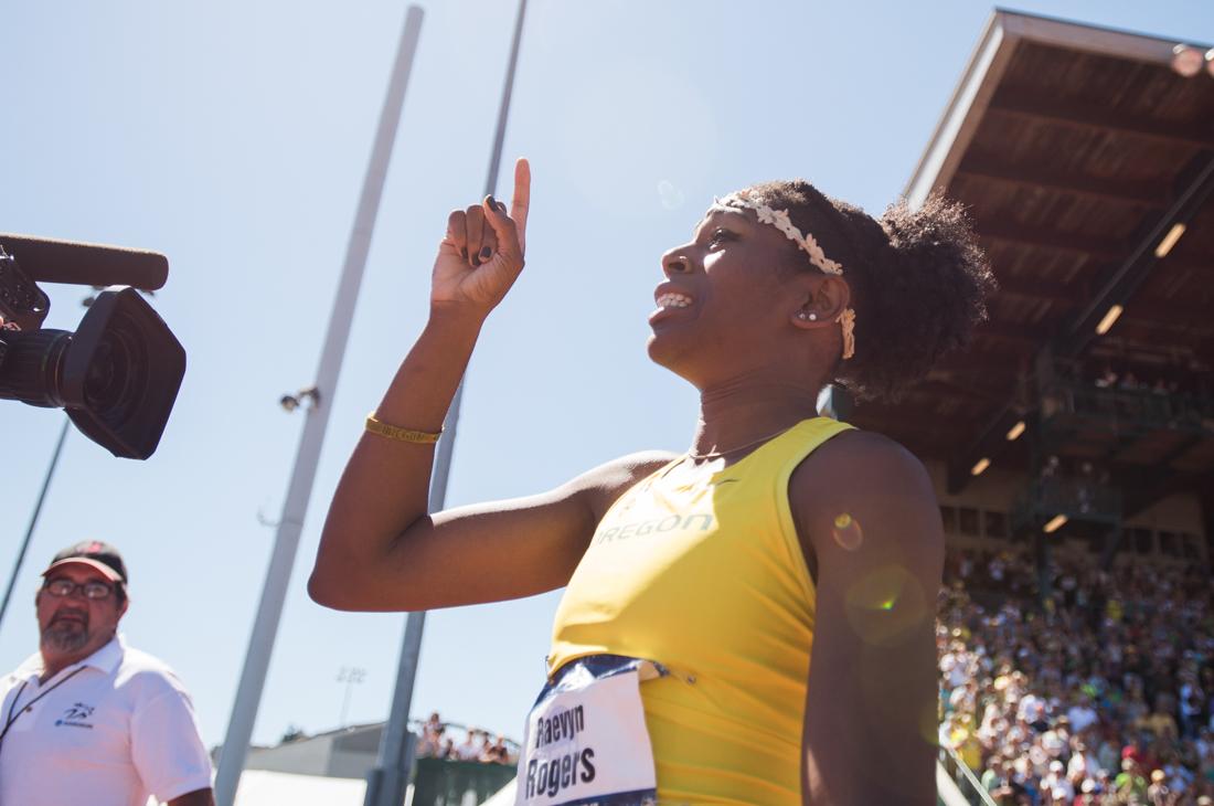 Head Coach Robert Johnson still remembers hearing the announcer address the crowd, alerting them of Oregon&#8217;s presence one of the first times he brought the track and field team to the prestigious Penn Relays. &#8220;Here comes Oregon,&#8221; the speakers boomed. &#160;&#8220;And they have sprinters!&#8221; Raevyn Rogers described the atmosphere of &#8230;