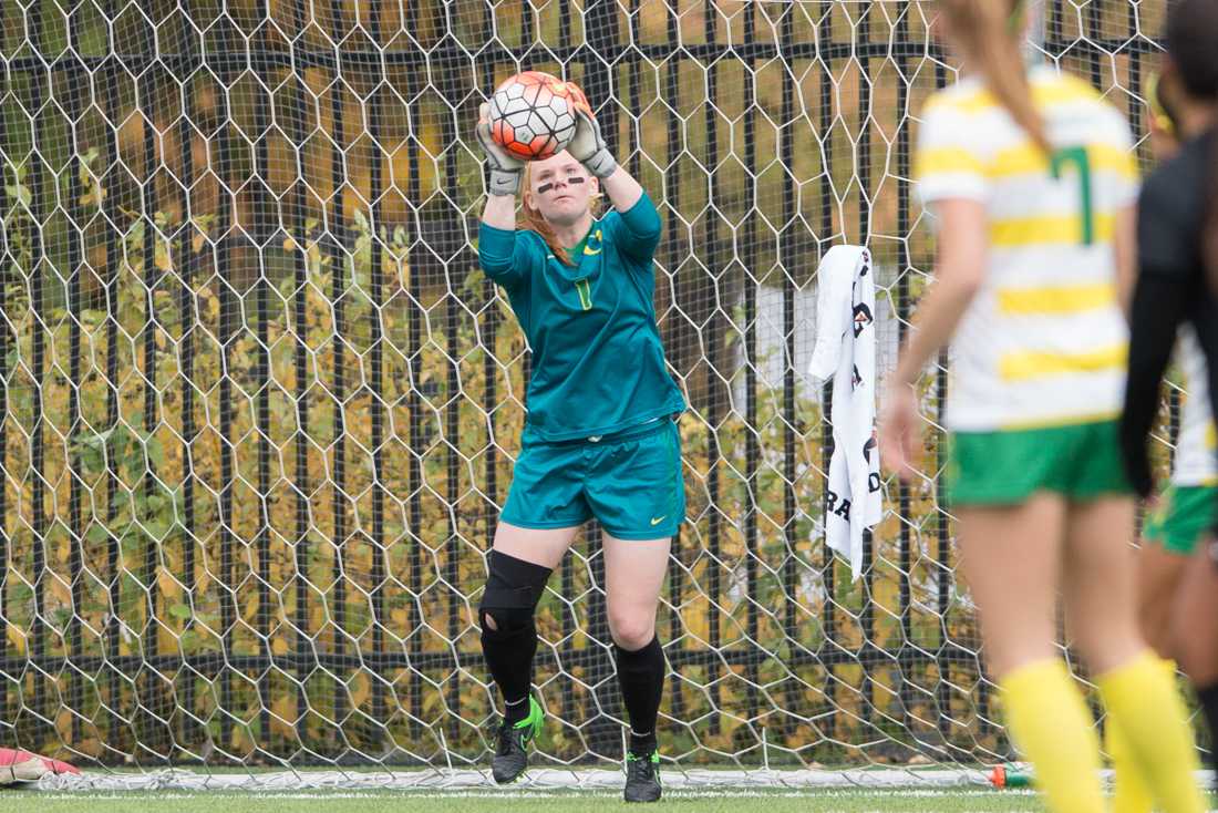 Oregon soccer fell 2-0 to the No. 1-ranked UCLA Bruins on Thursday night in Los Angeles.&#160;The match marked the Ducks&#8217; second consecutive Pac-12 loss, leaving them 0-2 in conference play. UCLA jumped out to an early lead with goals in the 16th and 22nd minutes. The Bruins also led the &#8230;