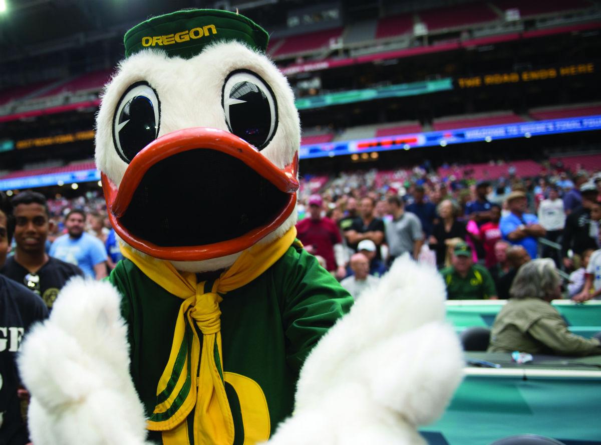 Fire, Fights and Feathers: An inside look at the Oregon Duck mascot