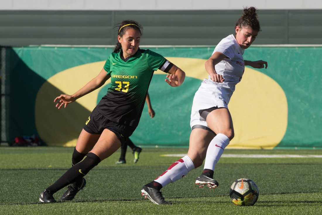 Oregon soccer dropped its fifth consecutive Pac-12 game on Sunday, falling 1-0 to the Washington Huskies. The loss kept the Ducks winless in Pac-12 play after a promising 6-2 start against non-conference opponents. With a season-high 625 in attendance, which included members of the Oregon marching band, the atmosphere at &#8230;