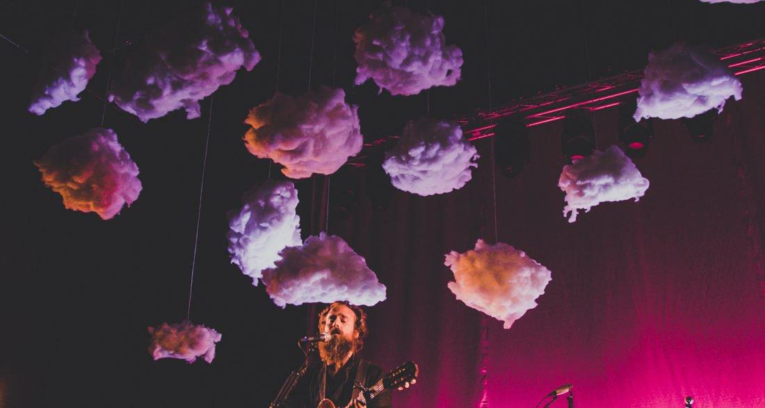 As rain poured on the streets of downtown Eugene, the crowd inside the sold-out McDonald Theatre remained dry, eagerly awaiting Iron &amp; Wine&#8217;s calming acoustic sound beneath a dreamy sky of decorative clouds. Sam Beam, better known by his stage name, Iron &amp; Wine, played with a unique supporting band &#8230;