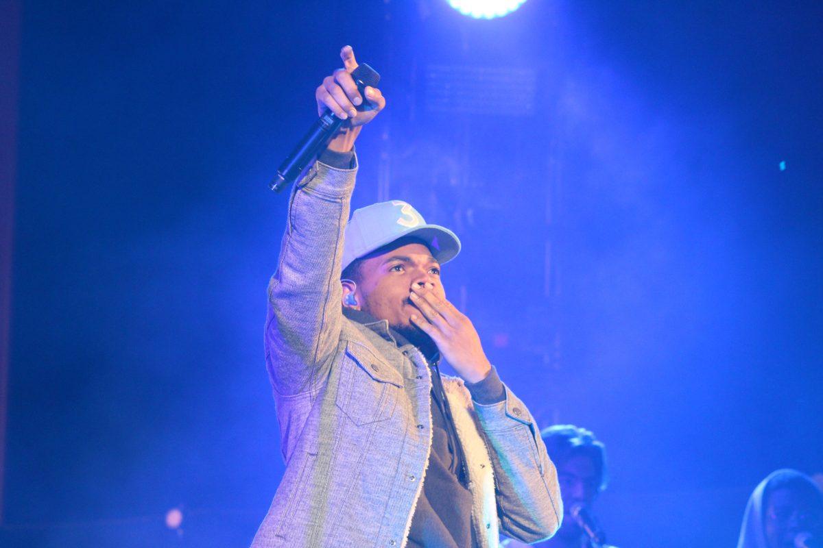 Chicago rapper Chance the Rapper performs at Red Rocks Amphitheater in May of 2017. (Julio Enriquez/Creative Commons)