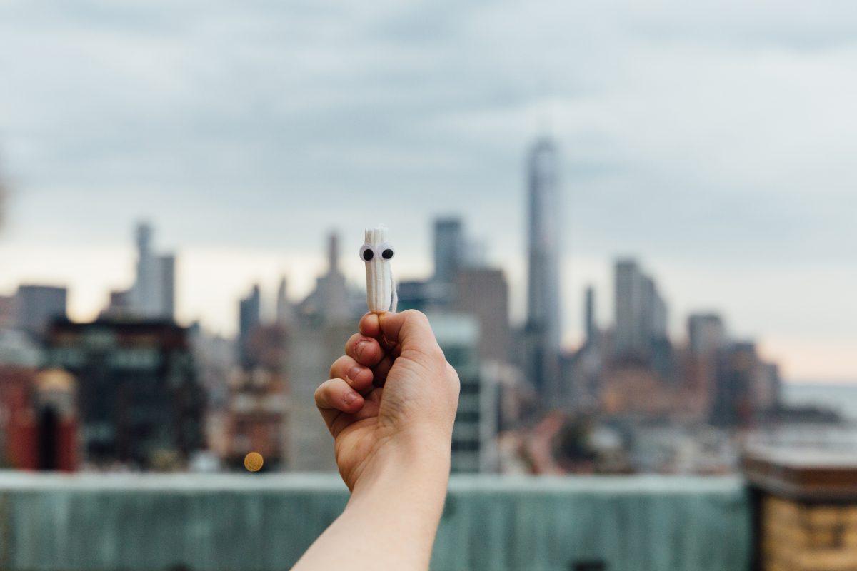 Cass Clemmer, a nonbinary and trans artist, period advocate and author holds up Tony the Tampon, a non-binary tampon character they created in 2015 to spread a message of inclusivity on Instagram. Cass and Tony took New York City by storm in November at PERIOD Con 2017, a menstrual conference organized by youth activists.