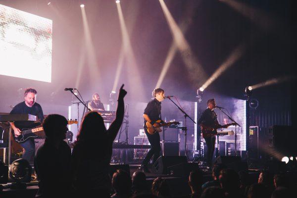 <p>Fans dance along to Death Cab for Cutie’s “The Ghosts of Beverly Drive.” Death Cab for Cutie takes ‘Thank You for Today’ to the Hult Center on Sept. 24, 2018. (Sarah Northrop/Emerald)</p>