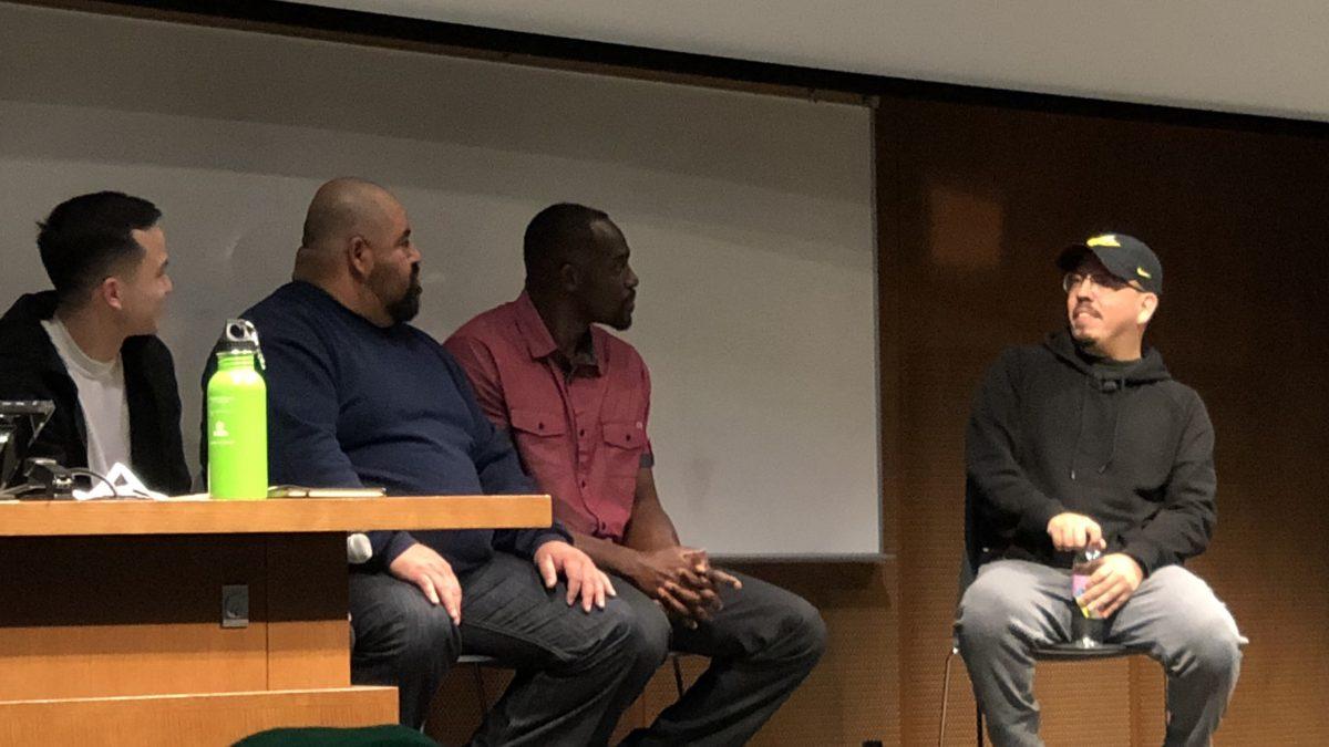 Shea Serrano, New York Times best-selling author and sports and pop culture writer at the The Ringer, spoke to a group of 250 people on the University of Oregon campus on Friday evening.&#160;