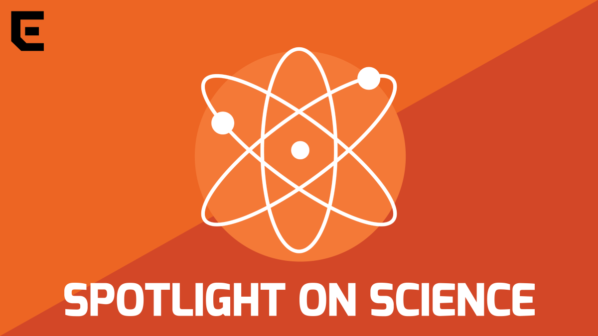 Spotlight on Science horizontal podcast graphic