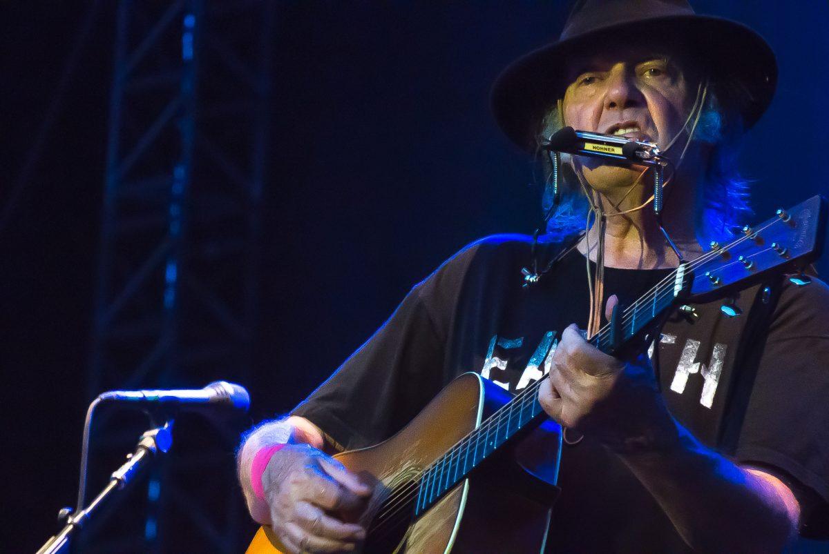 Neil Young will be bringing his iconic catalog of folk rock music to the Matthew Knight Arena on May 23. (Takahiro Kyono/Creative Commons)