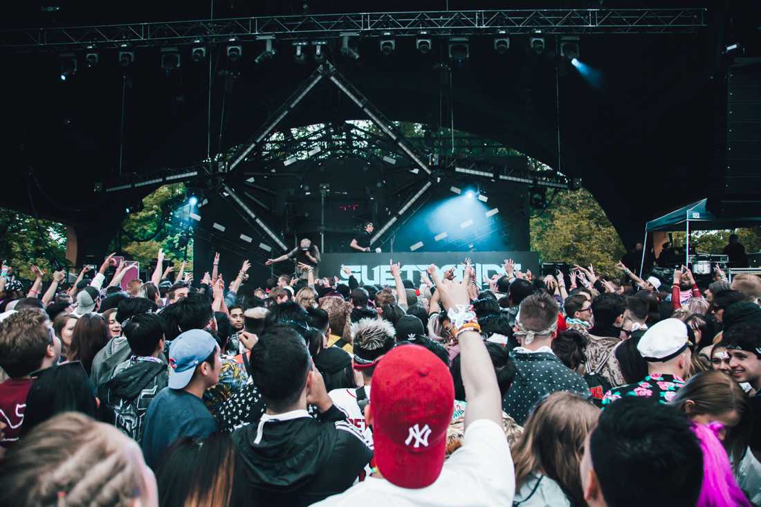 Dubstep producer Subtronics opens for SLANDER. EDM duo SLANDER brings "The Eye" to the Cuthbert Amphitheater in Eugene, Ore. on May 17, 2019. (Sarah Northrop/Emerald)