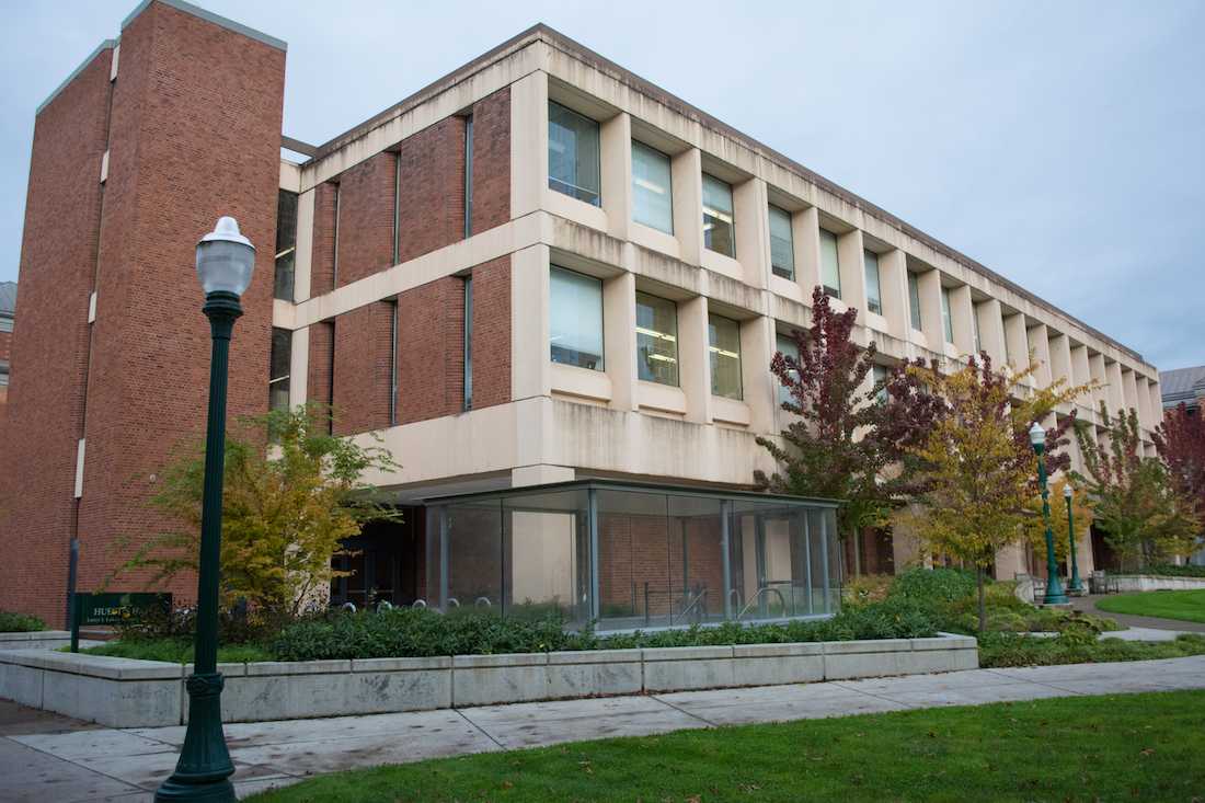 Huestis Hall on UO's Eugene main campus. (Emerald Archives)