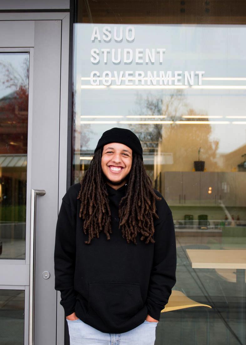 Isaiah Boyd, Senate President for ASUO. (Madi Mather/Emerald)