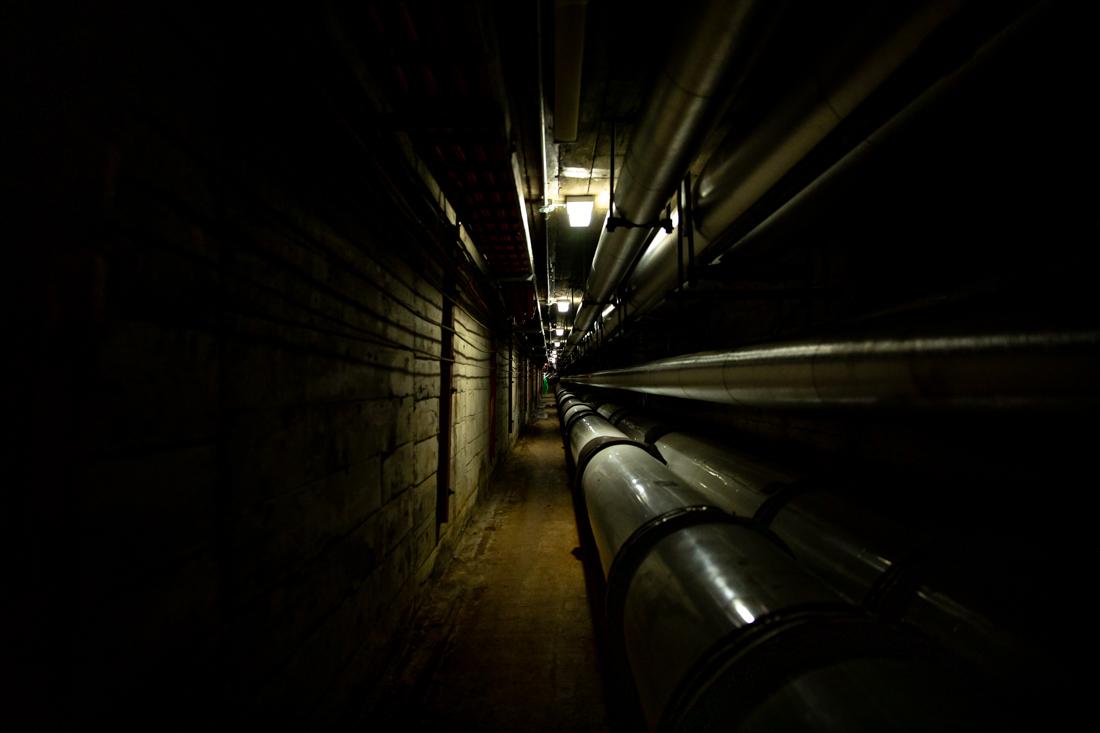 There are four miles of utility tunnels located under the University of Oregon campus. (Maddie Knight/Emerald)