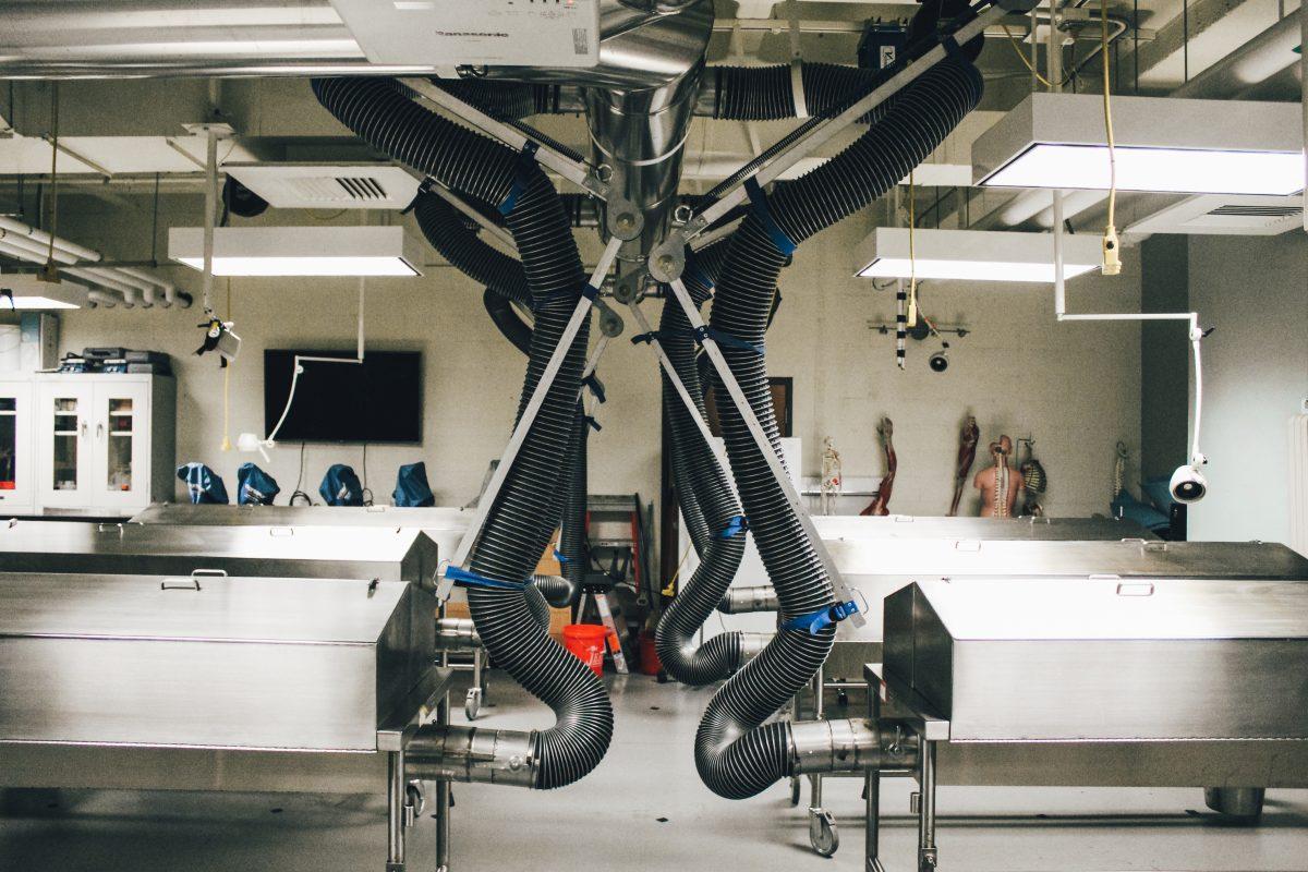 The University of Oregon's human cadaver lab in 2019. (Tanner Shipley/Emerald)