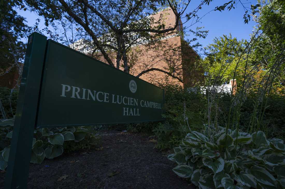 Prince Lucien Campbell Hall (PLC) is located on Kincaid St. in Eugene, Ore. PLC academically houses Communication Arts and Sciences and the new Black Studies minor during the academic school year at the University of Oregon. (Kevin Wang/ Daily Emerald)