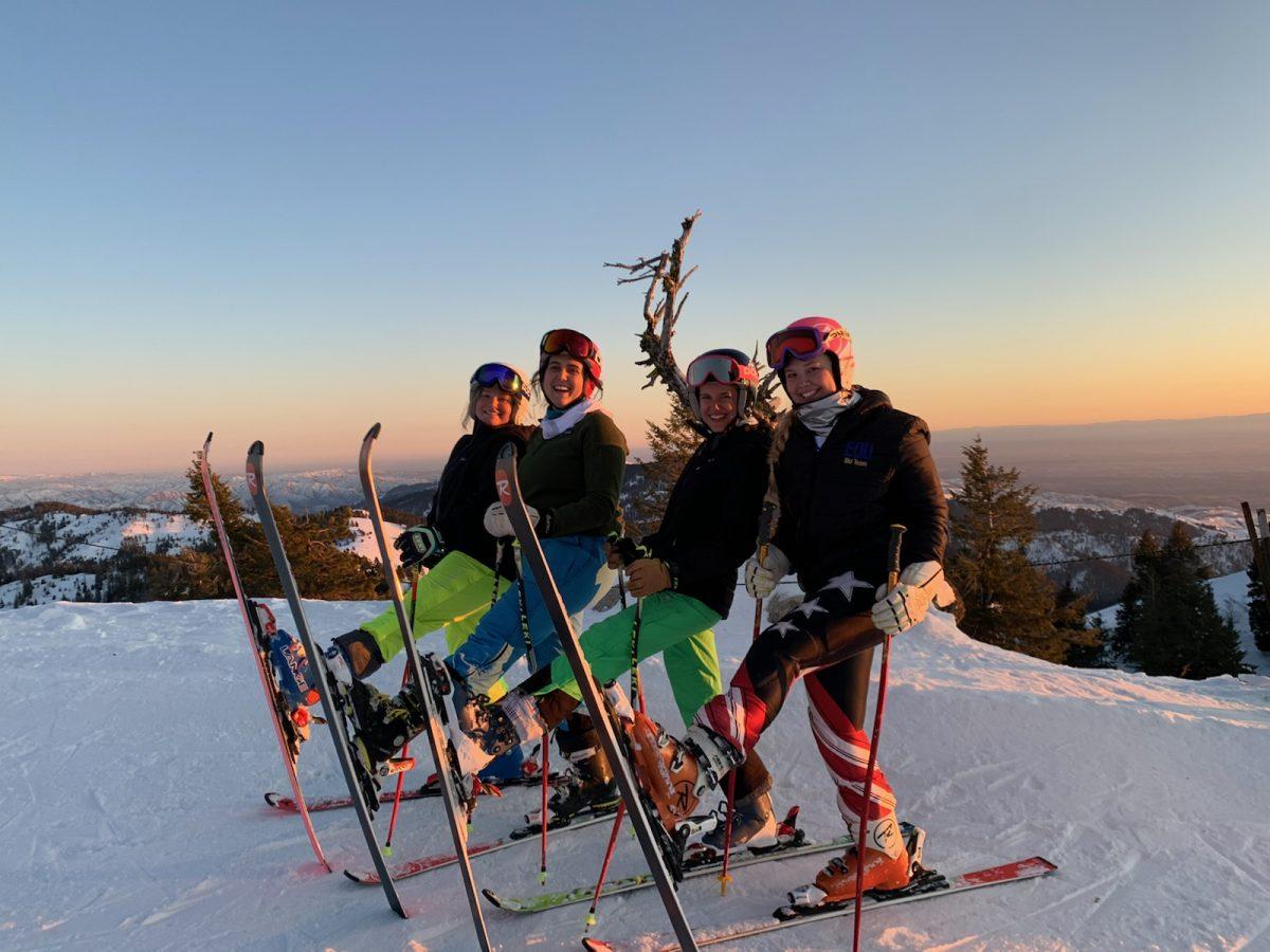 A UO Alpine Club ski day at Mt. Hood in the days before COVID-19.&#160;