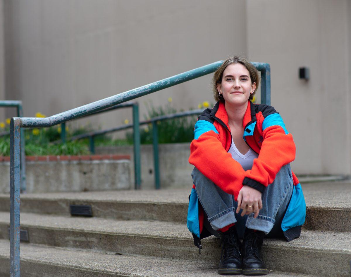 Leah Borden is a product design major working on a project that would help eliminate waste from take-out packaging. (Summer Surgent-Gough/Emerald)