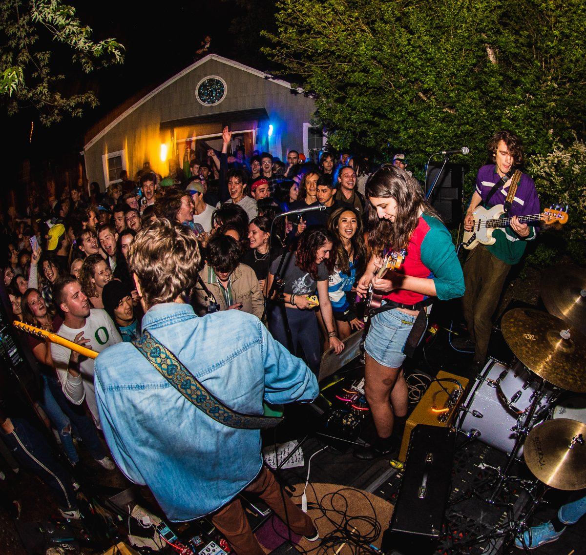 Laundry played the first house show Eugene saw after 14 months of live music being put on hold by the coronavirus. Eugene saw the return of house shows this summer after 14 months into the COVID-19 pandemic. (Ian Enger/Emerald)