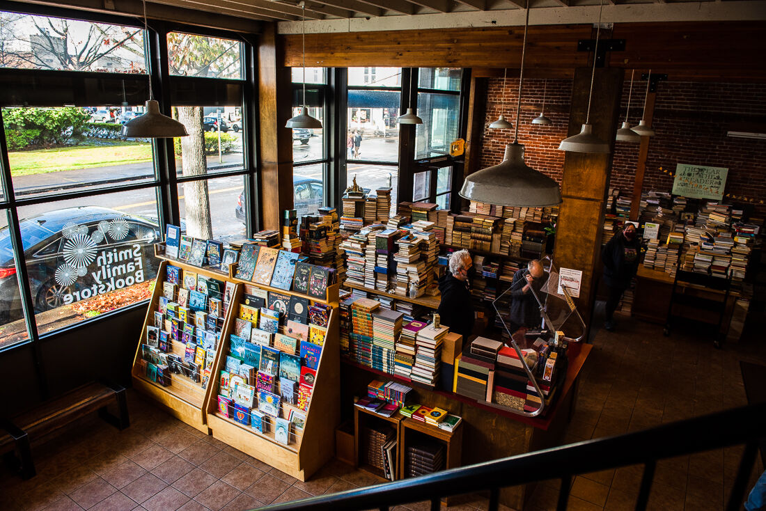 Smith Family Bookstore is located at 525 Willamette Street in Eugene, Ore. The Emerald takes a look at five of the most prevalent bookstores in Eugene. (Emerald/Ian Enger)