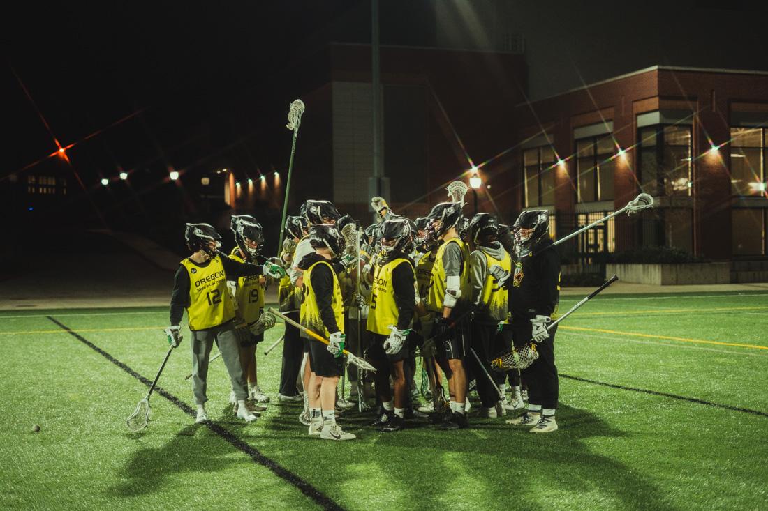 The Oregon Men's Lacrosse teams home opener is February 19th at 5pm. (Serei Hendrie/ Emerald)