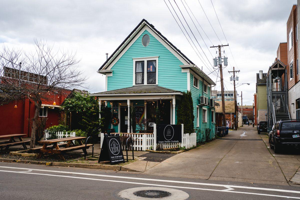 The Vintage Restaurant and Bar has been a part of Downtown Eugene since it opened in 2006. The Vintage Restaurant and Bar serves crepes, fondue and drinks to local customers. (Will Geschke/Emerald)