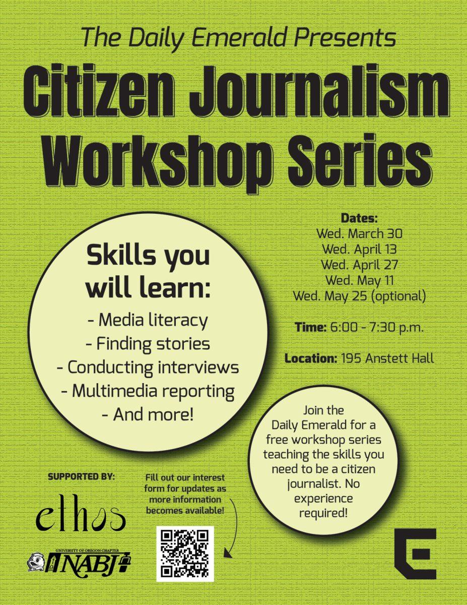 Citizen Journalism Workshop series poster