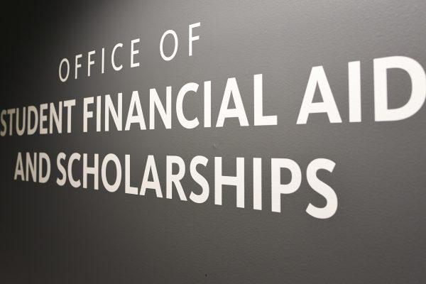 <p>The Office of Student Financial Aid and Scholarships on the University of Oregon campus in Eugene, Ore. as seen on October 18, 2021. Many University of Oregon students use financial aid resources (Isaac Wasserman/ Daily Emerald)</p>