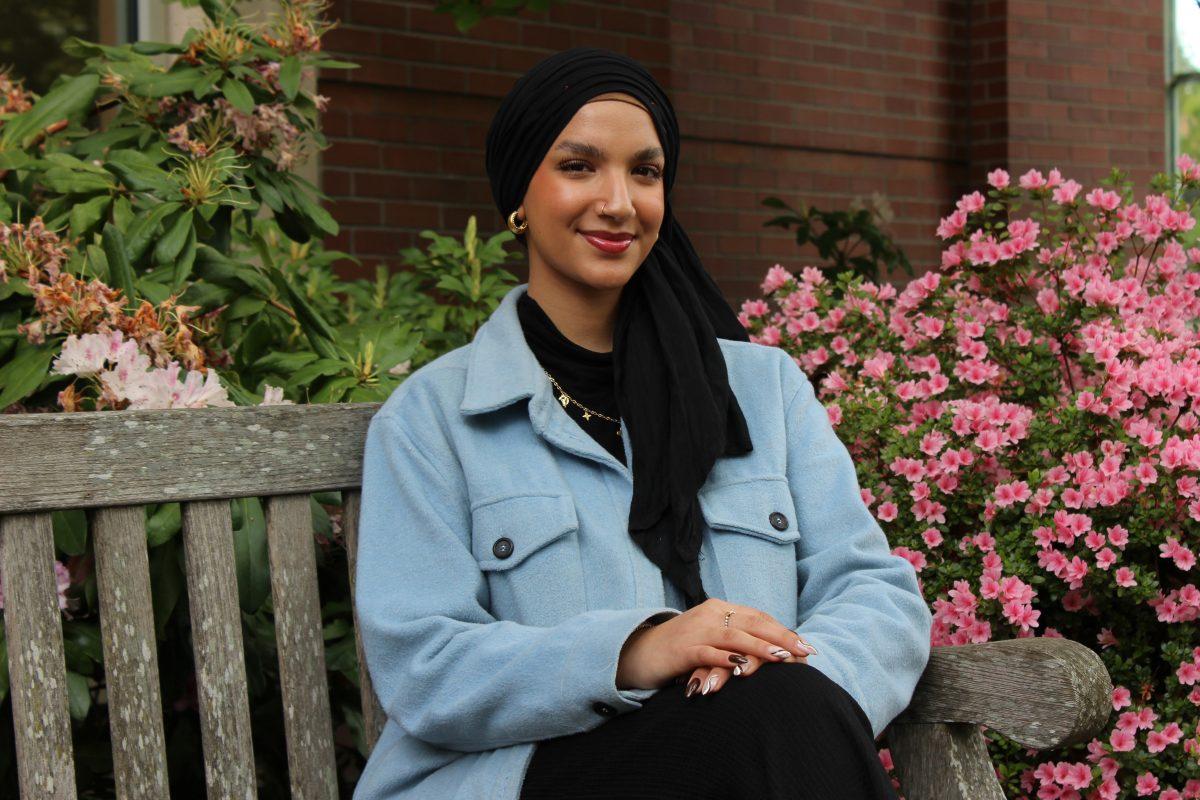 Mariam Hassan, a UO sophomore, is running in the 2024 ASUO presidential election. (Samantha Karambelas/Ethos)