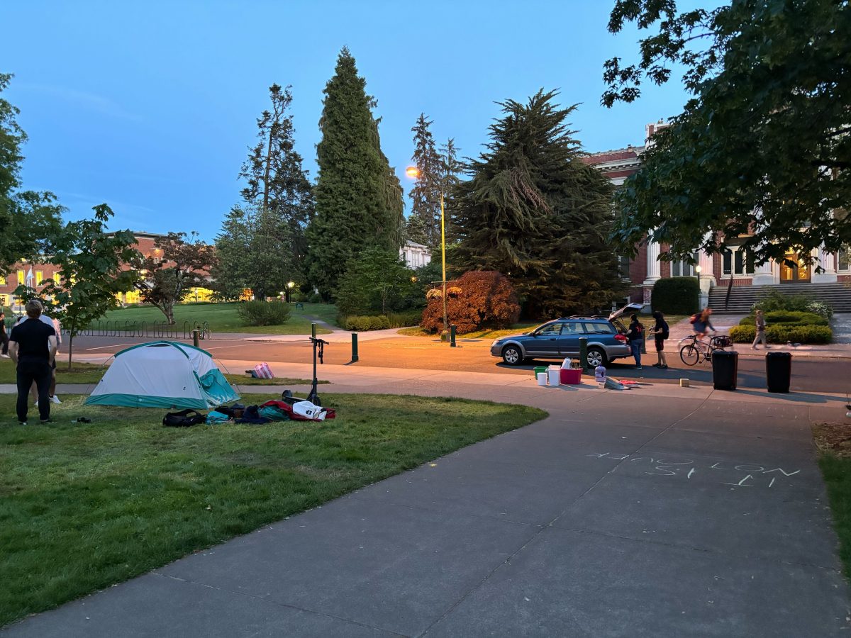 After nearly a month, the University of Oregon Coalition for Palestine encampment has come to an end. (Sosa/Emerald)