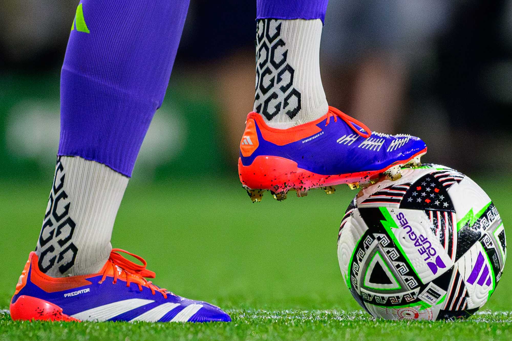 Timbers Goalkeeper Maxime Crépeau (16) prepares to kick the ball.  Portland Thorns FC of the MLS defeated Club León of Liga MX 2-1 in a Leagues Cup match at Providence Park in Portland, Ore., on July 28, 2024.  (Eric Becker/Emerald)